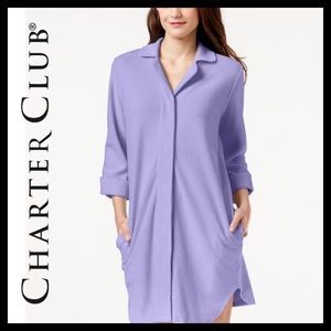 charter club dressing gown Charter Club Women's Long Embossed Plush Robe, Created for Macy's